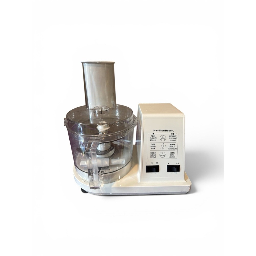 Hamilton Beach Food Processor Tested Working Shred Slice Chop 702R